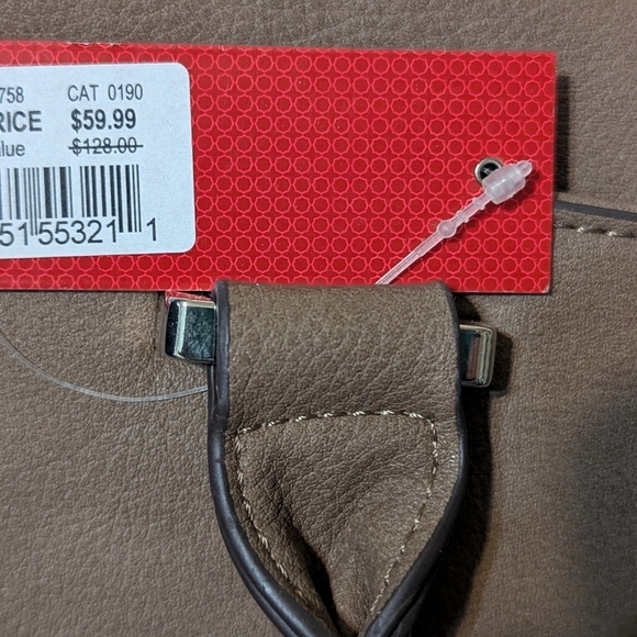 NWT New Katie and Kelly Oversized Classic Taupe Purse Tote Shoulder Cross Body - Picture 4 of 5